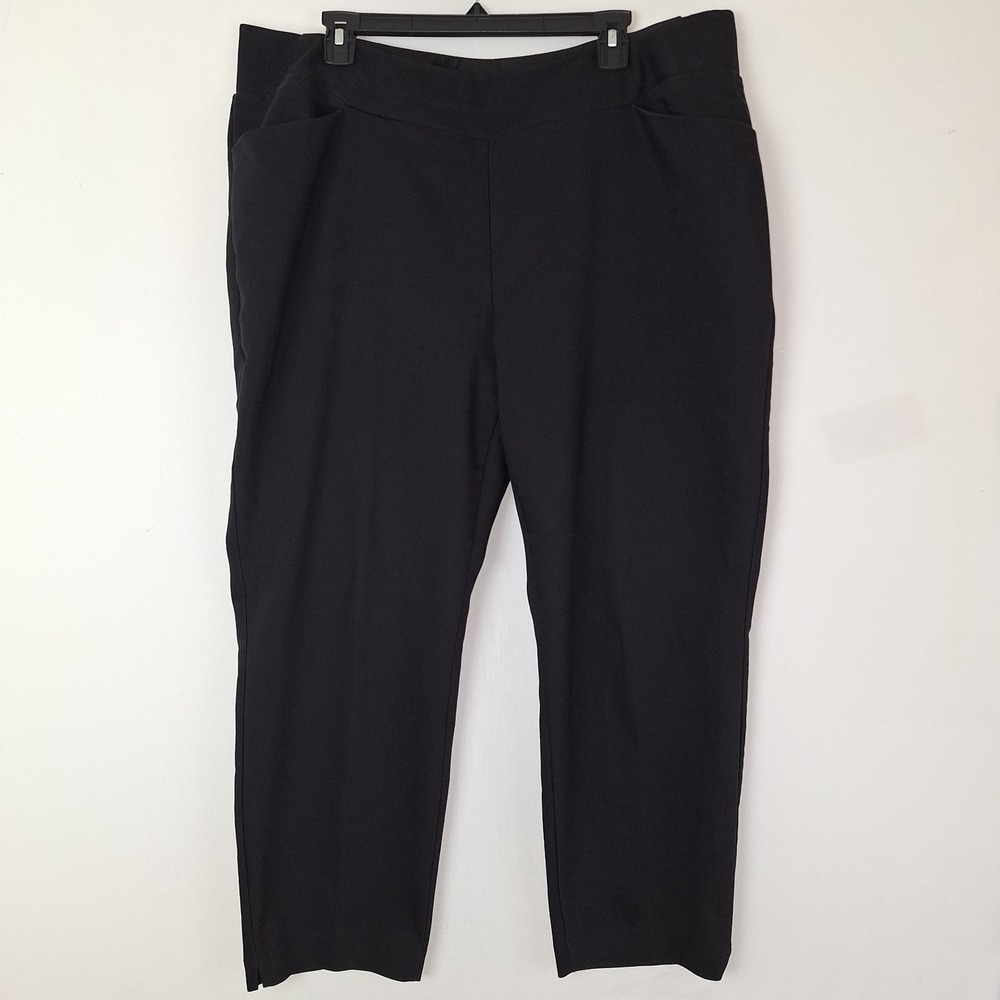 Investments Dress Pants Stretchy Slacks Pull Up Pleated Trousers Women's 18W